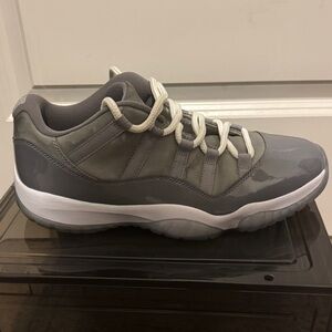 Jordan 11 low cool grey Men's Gray Athletic Sneakers